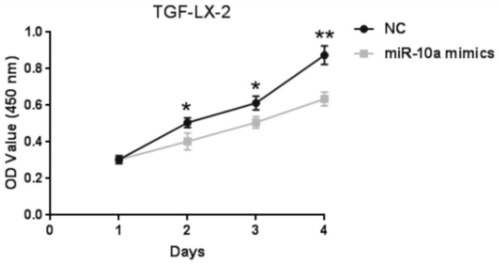 Application of miR-10a-mediated tumor-associated fibroblast to inhibition of hepatic metastasis in colorectal cancer