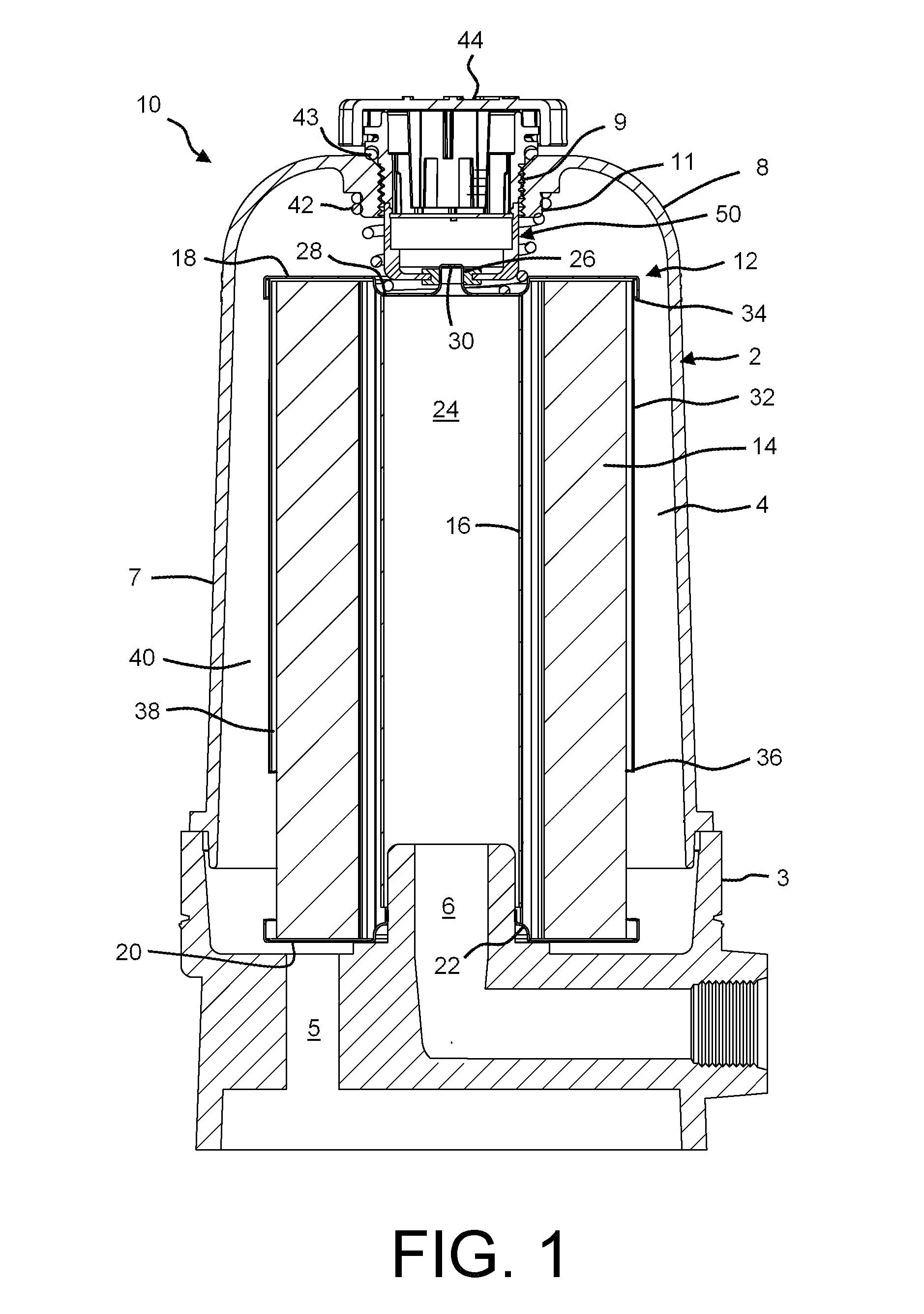 Filter Assembly with Modular Relief Valve Interface