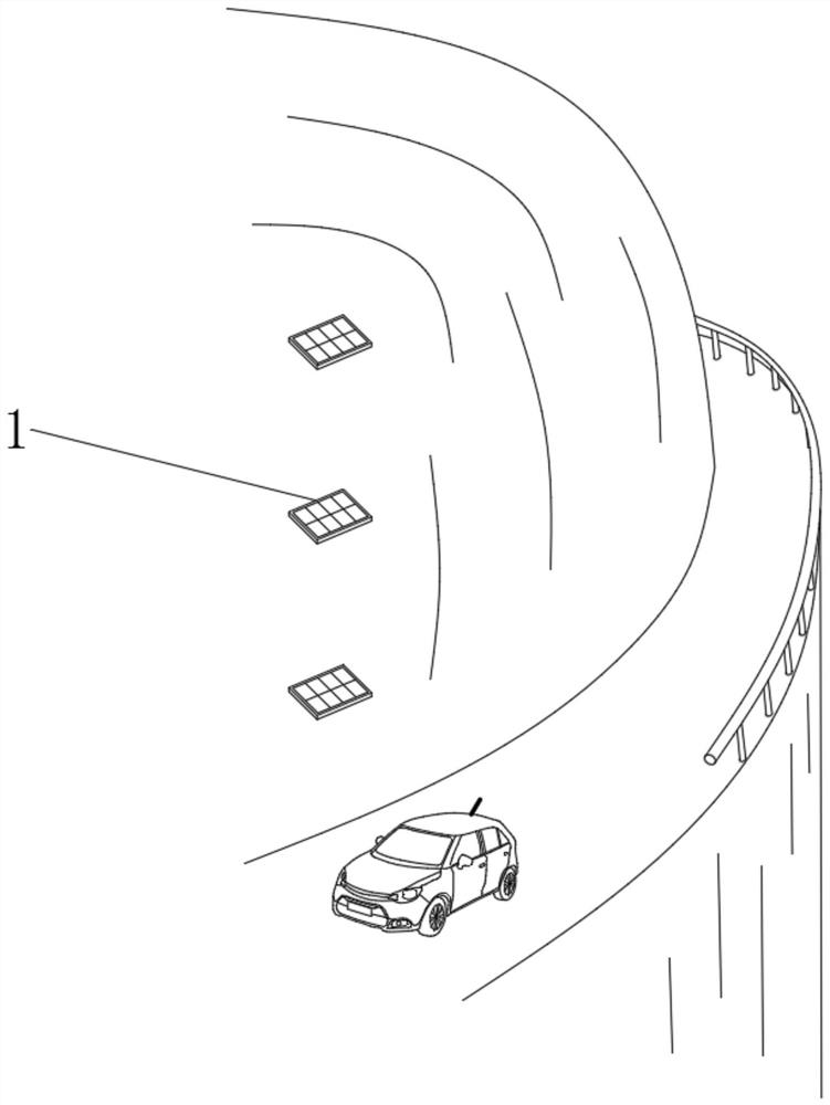 Landslide stress cracking type monitoring system applied to mountainous road