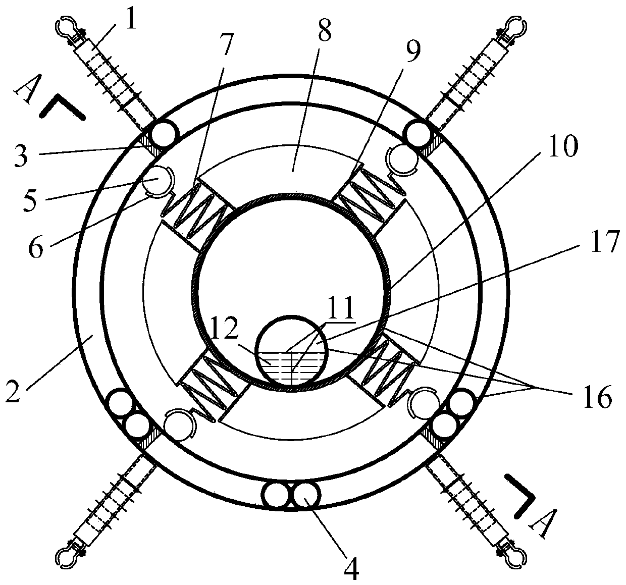 A multi-stage composite energy-dissipating anti-galling spacer