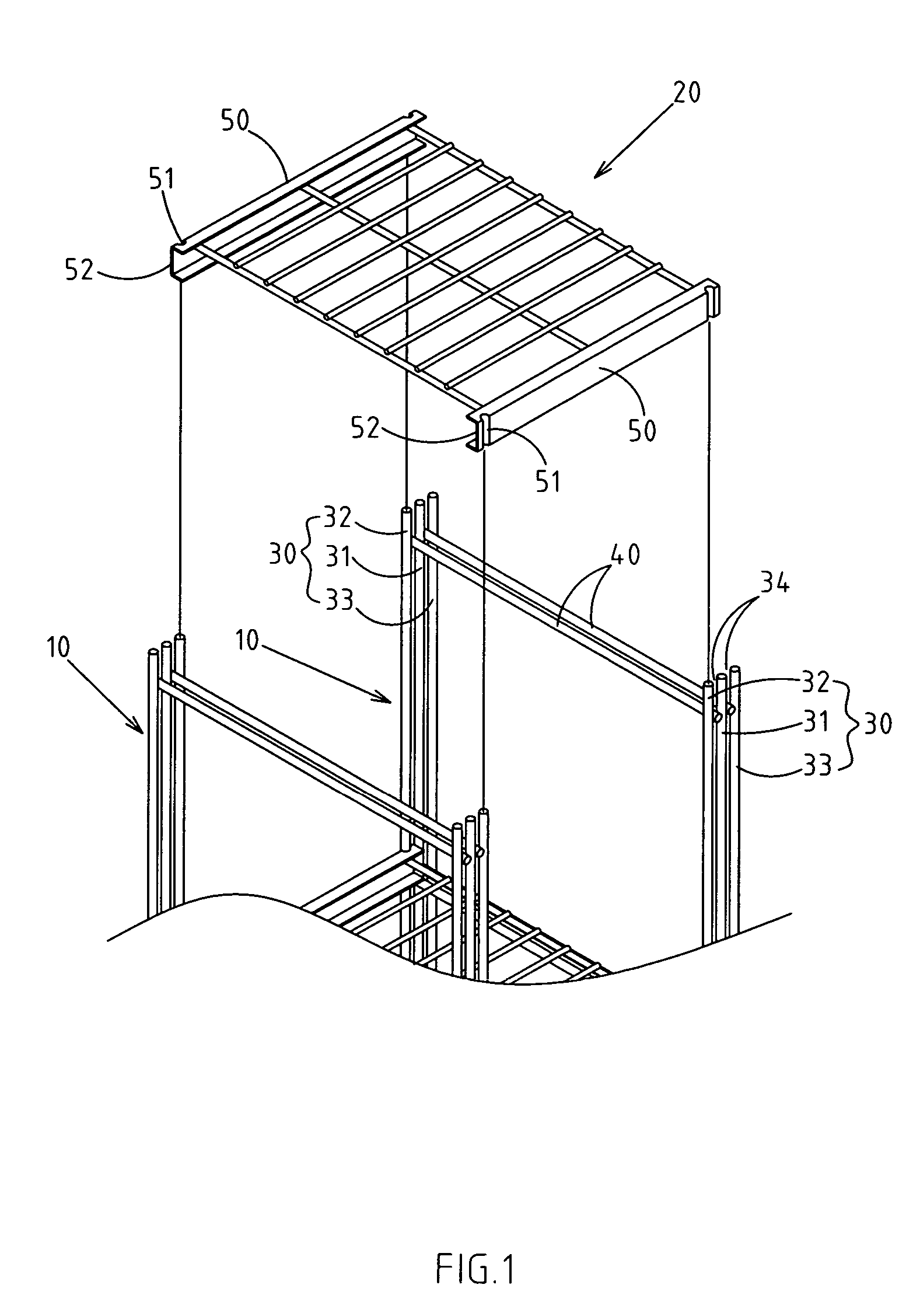 Assembled shelf