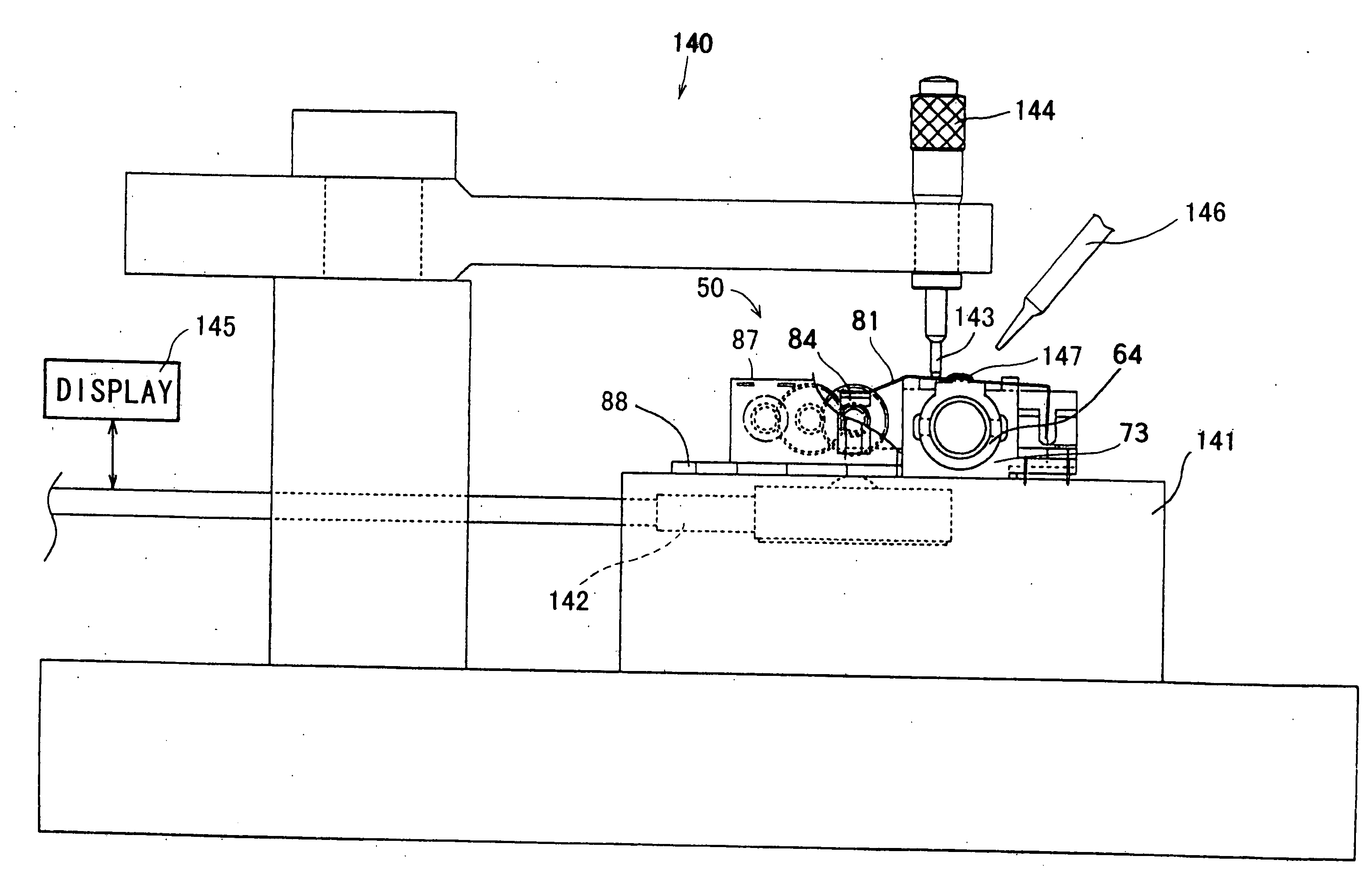 Optical adjustment device, optical pickup apparatus provided with optical adjustment device, and method and apparatus for assembling optical adjustment device