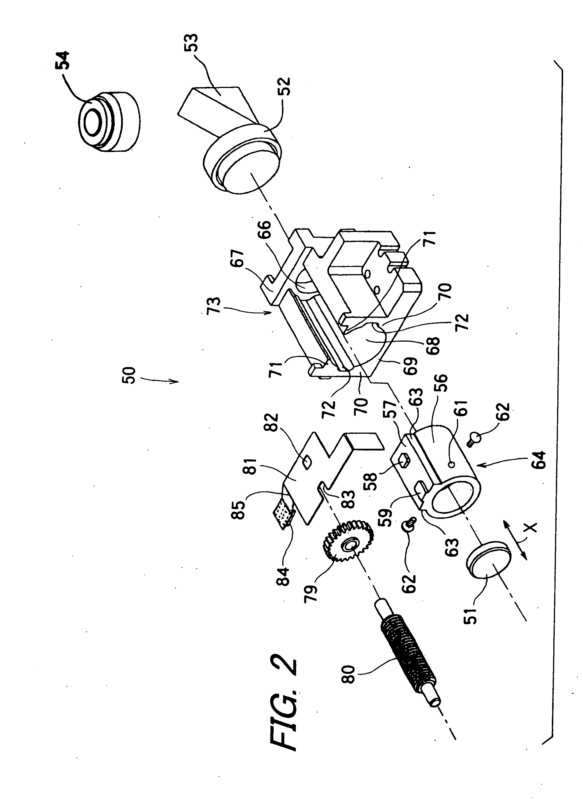 Optical adjustment device, optical pickup apparatus provided with optical adjustment device, and method and apparatus for assembling optical adjustment device