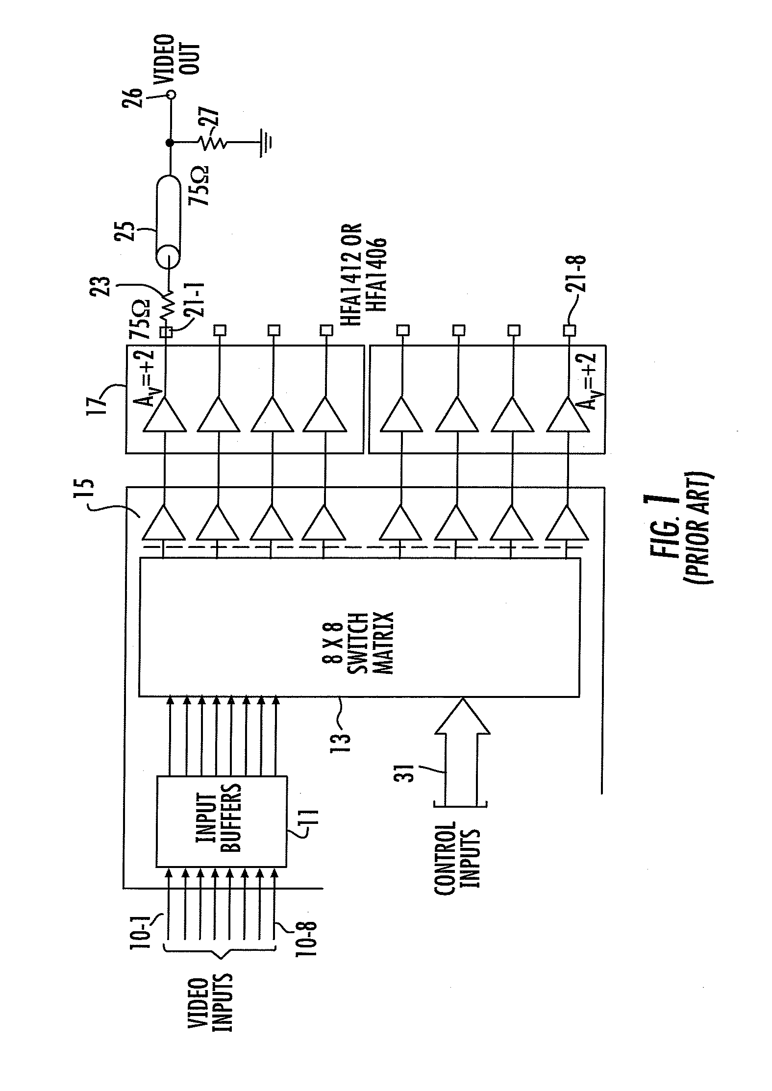 Bidirectional buffered interface for crosspoint switch