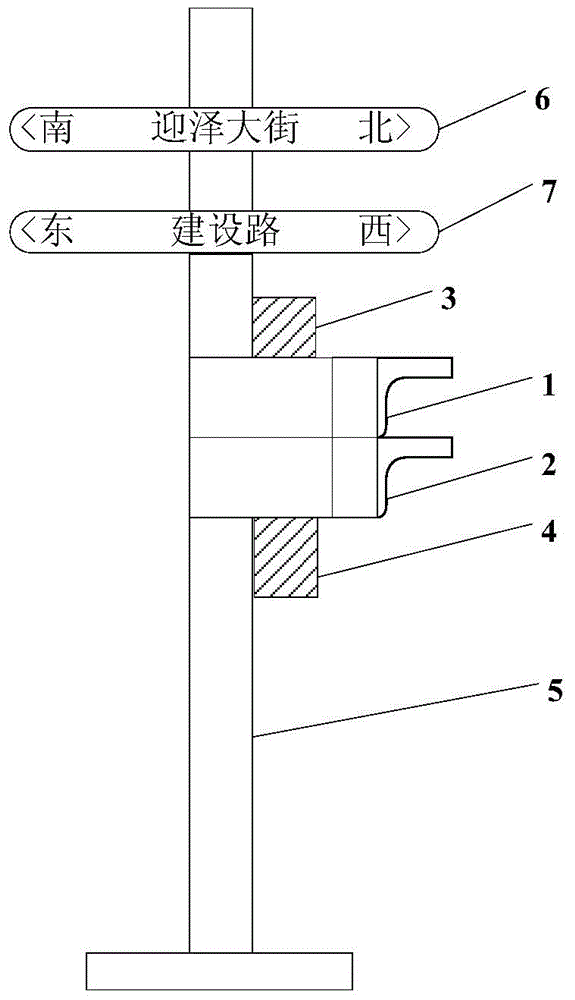 Internet of things communication traffic lamp with functions of voice prompt and guidepost prompt