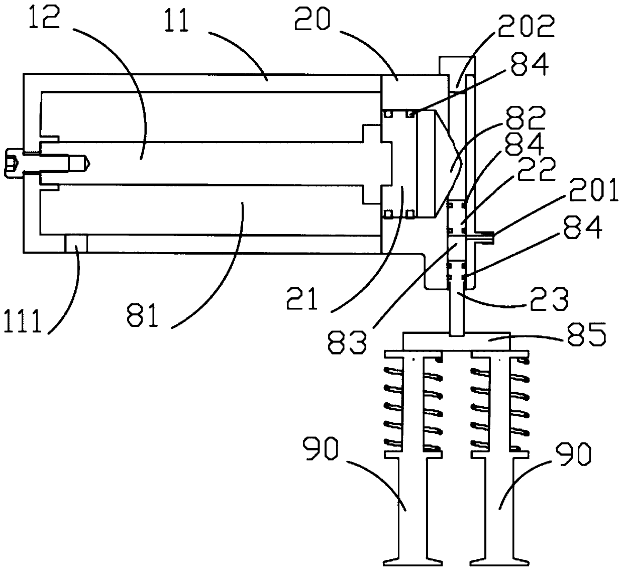 Valve driving device, internal combustion engine, engine and vehicle