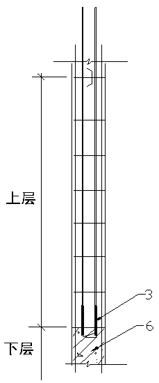 Rotational flow well shaft wall vibrating device and pouring and vibrating construction method