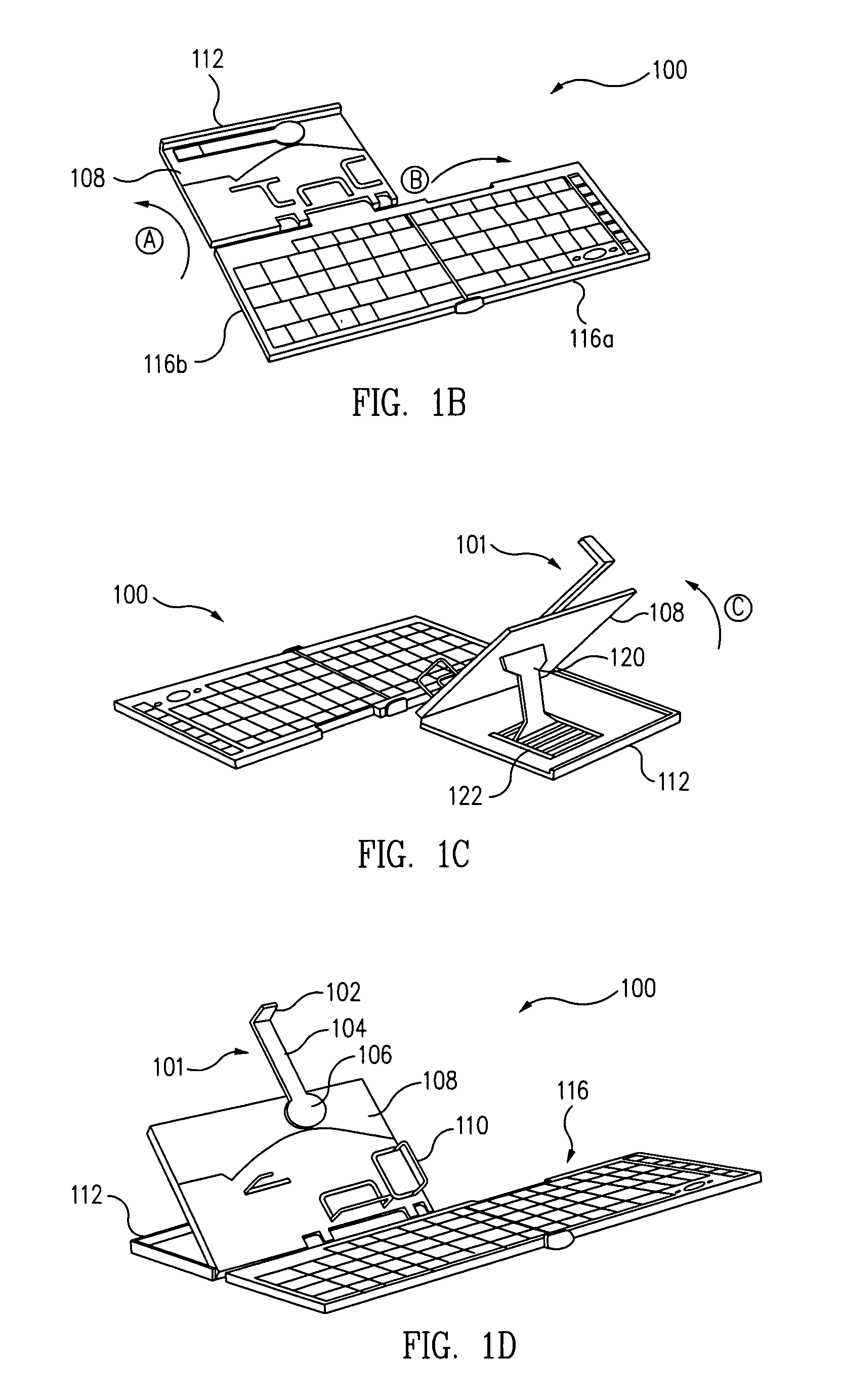 Universal mobile keyboard