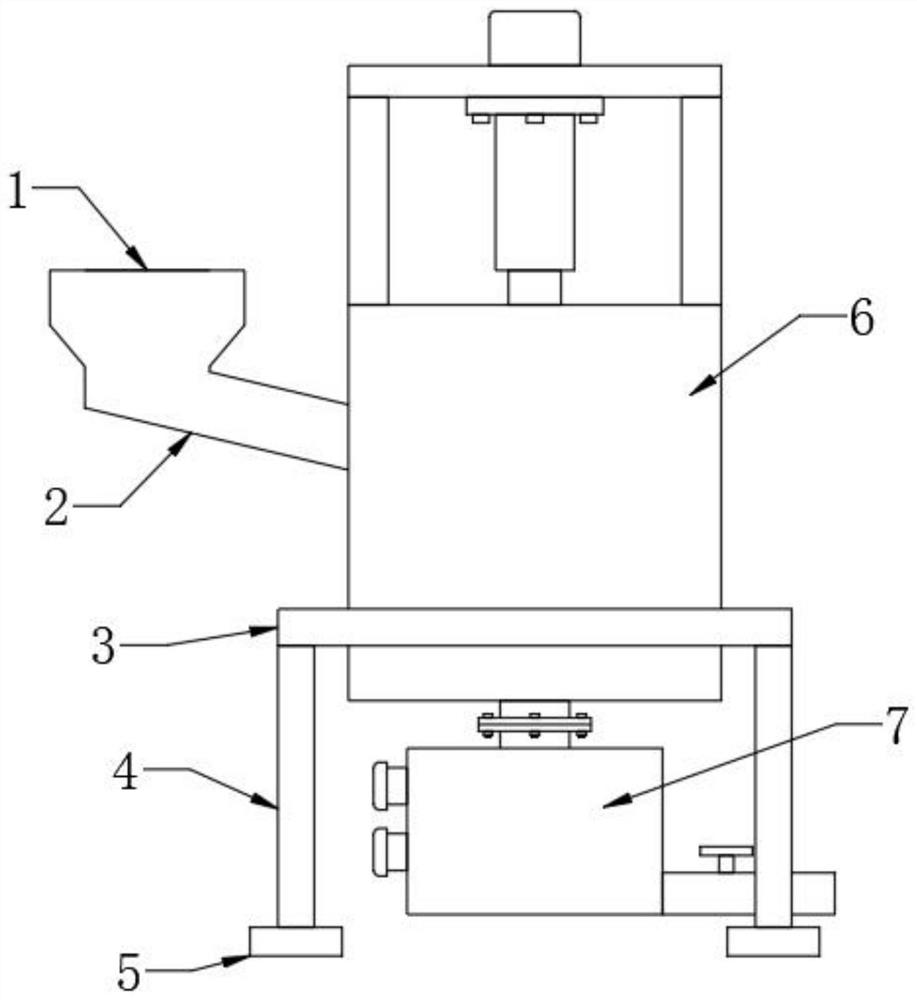 Vinasse residue-liquid separation device for white spirit production