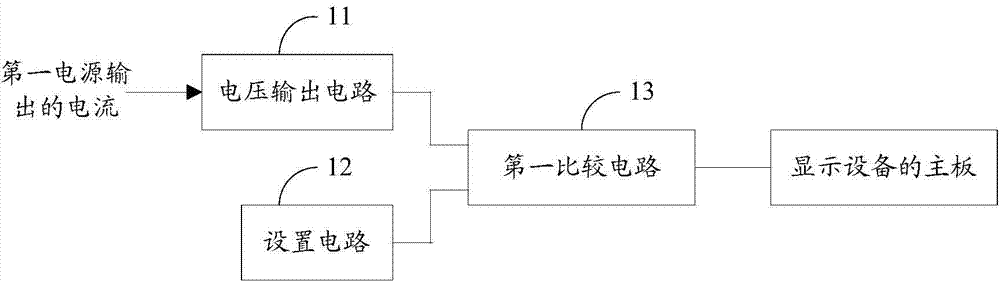 Display device standby realizing method, device and circuit and liquid crystal television