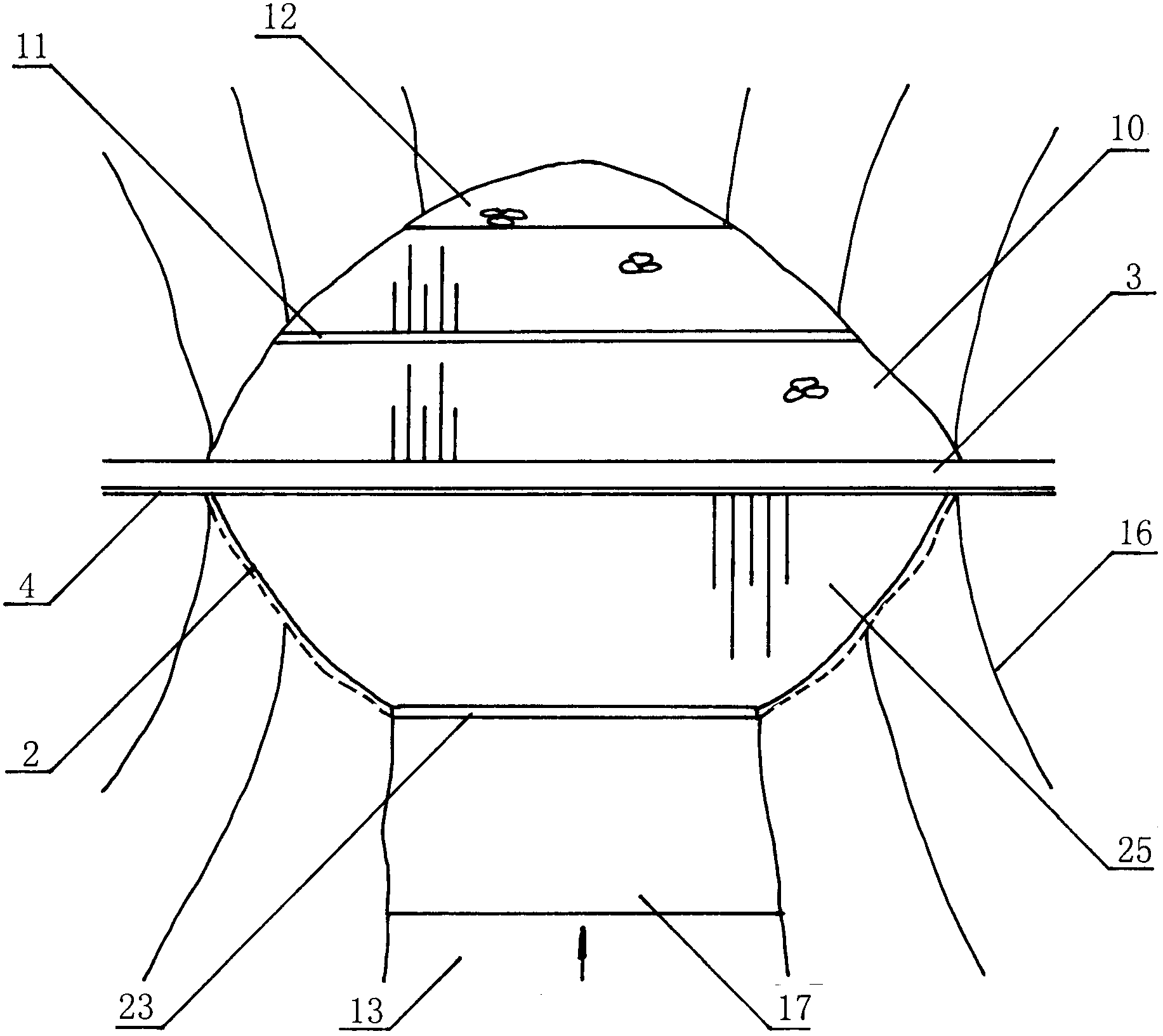 Composite panel earth and rockfill dam and anti-seepage body construction method