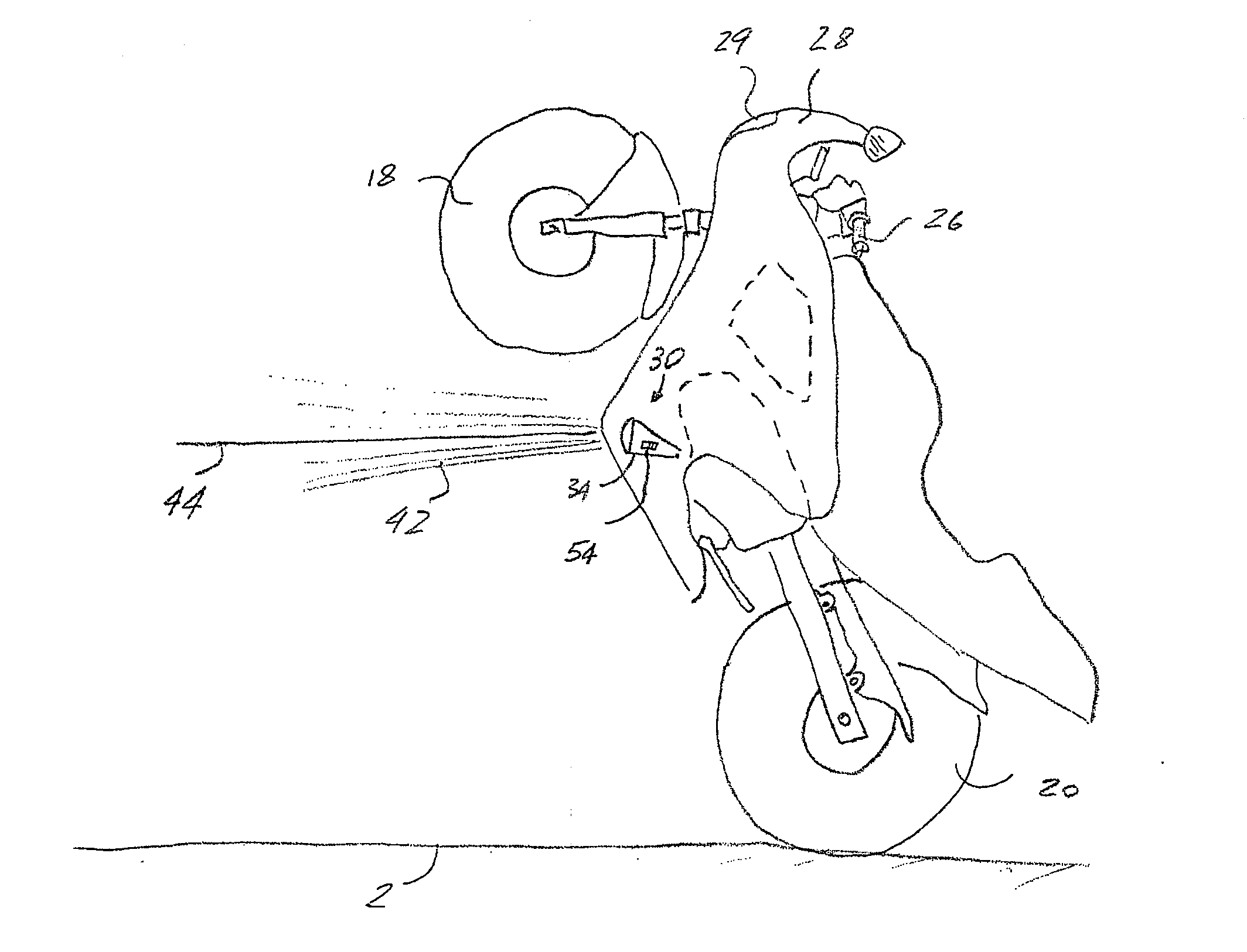 Auxiliary light assembly for a motorcycle