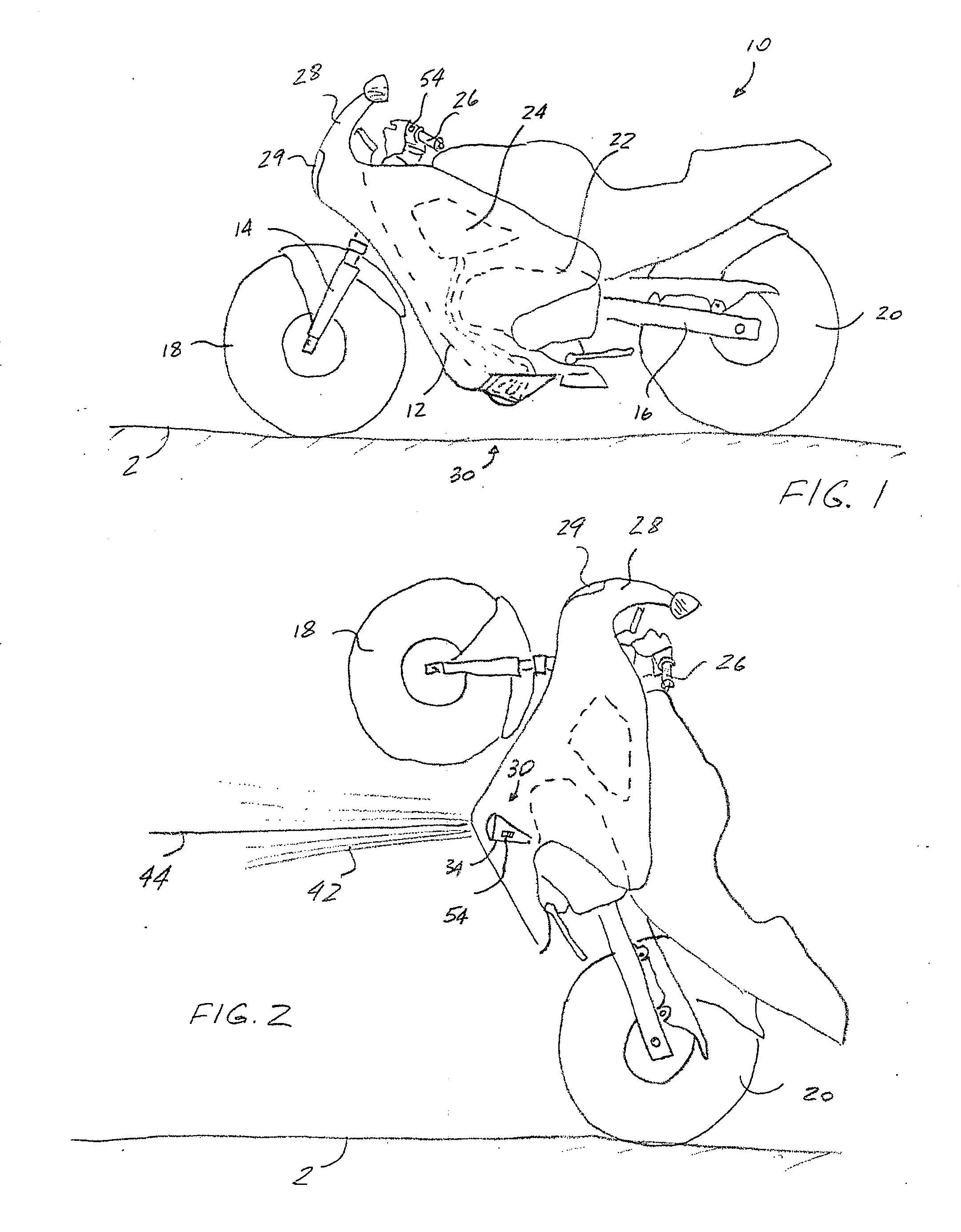 Auxiliary light assembly for a motorcycle