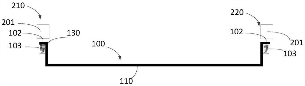 Mask plate net stretching assembly, net stretching device and net stretching method