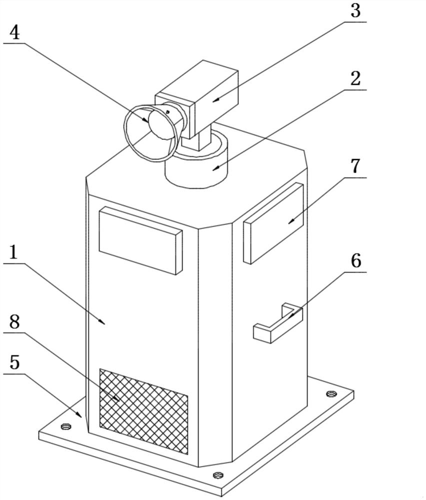 Exploring and driving head expansion mechanism of exploring and driving integrated laser bird repeller