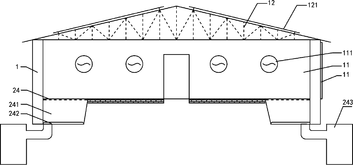 Environment-friendly assembled large-scale pig farm and construction method thereof