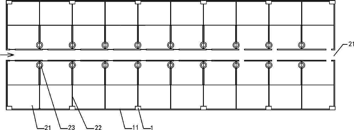 Environment-friendly assembled large-scale pig farm and construction method thereof