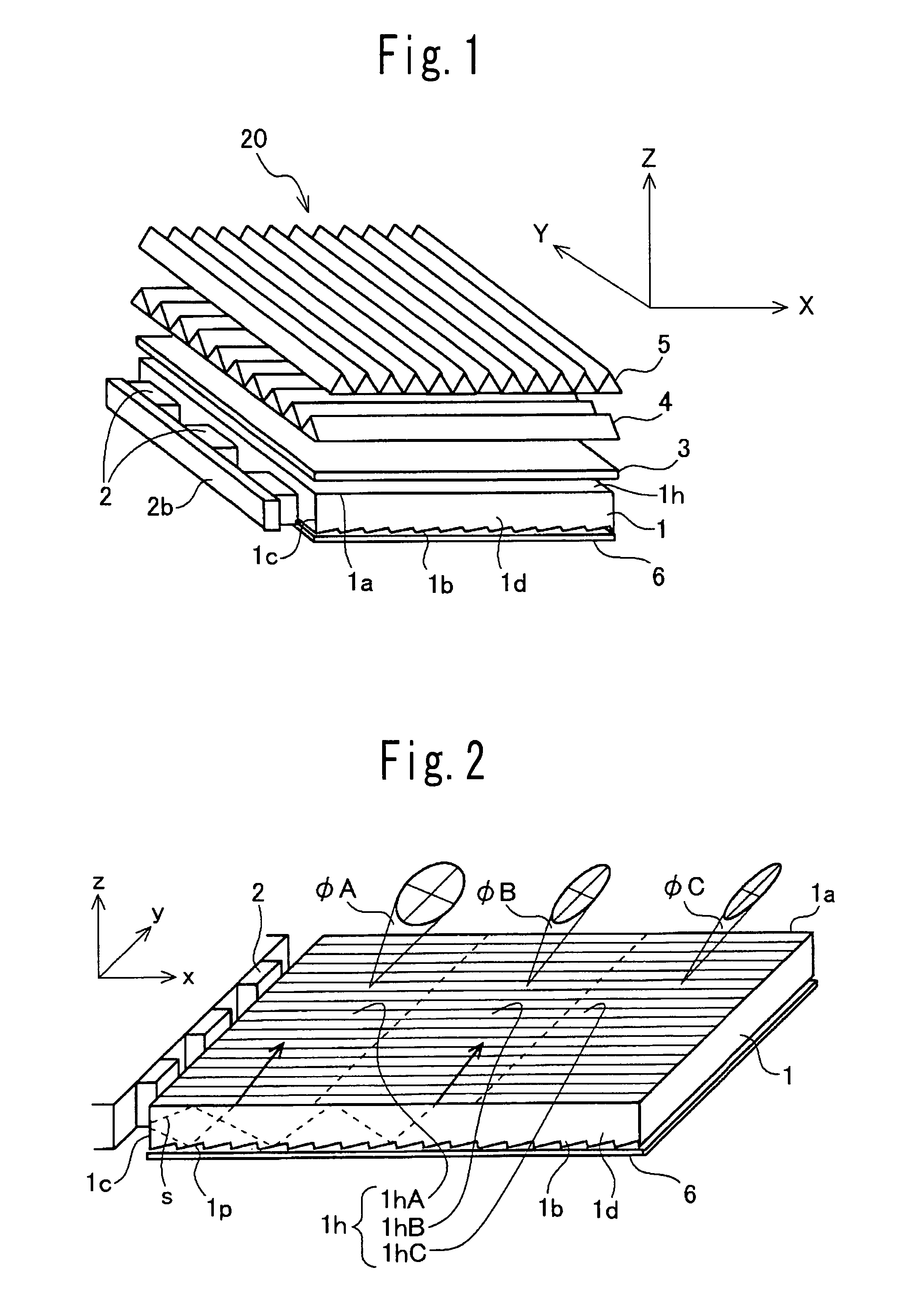 Planar light source unit