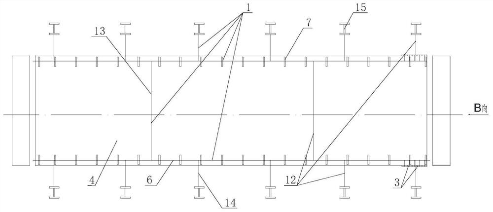 Supporting and hanging device for mounting newly-built coke oven protection plate