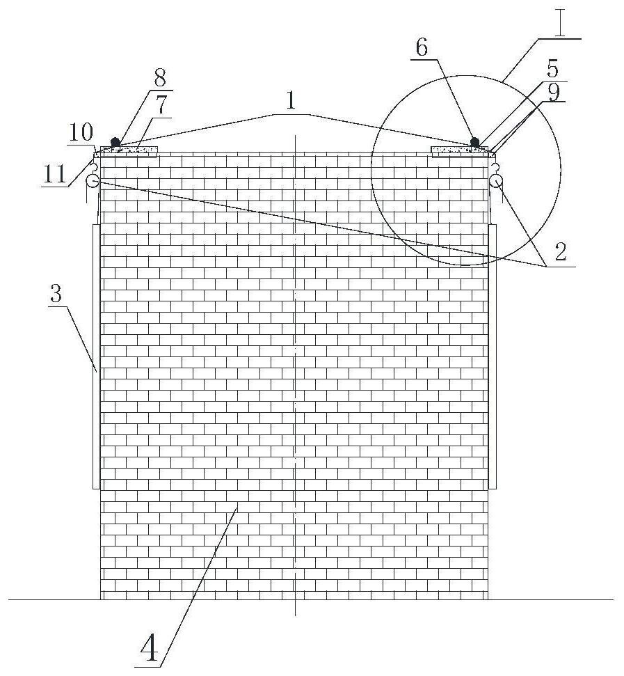 Supporting and hanging device for mounting newly-built coke oven protection plate