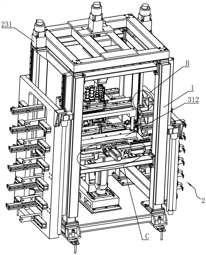 Bearing presses for different molds