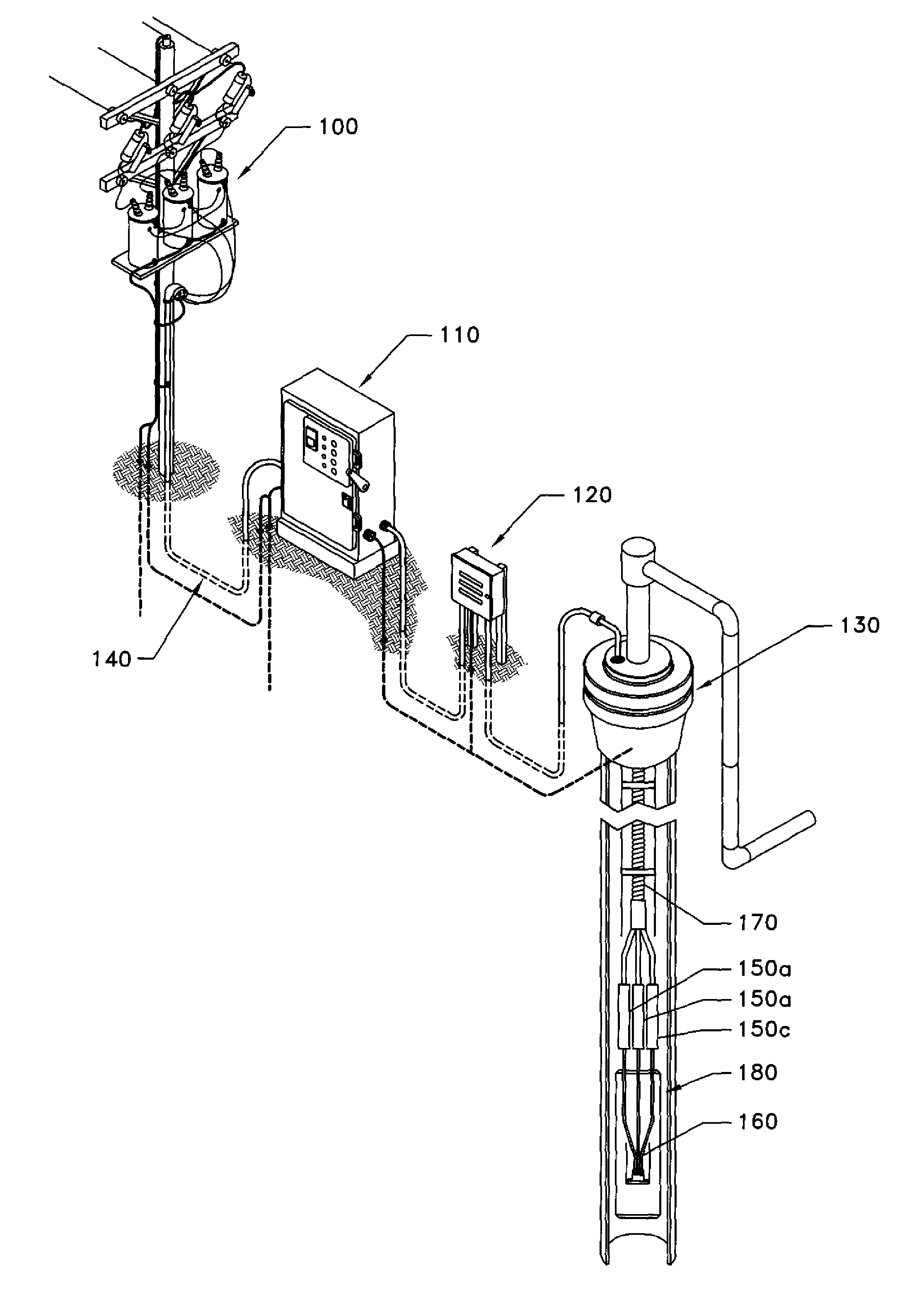 Electrical connector for insulated conductive wires encapsulated in protective tubing