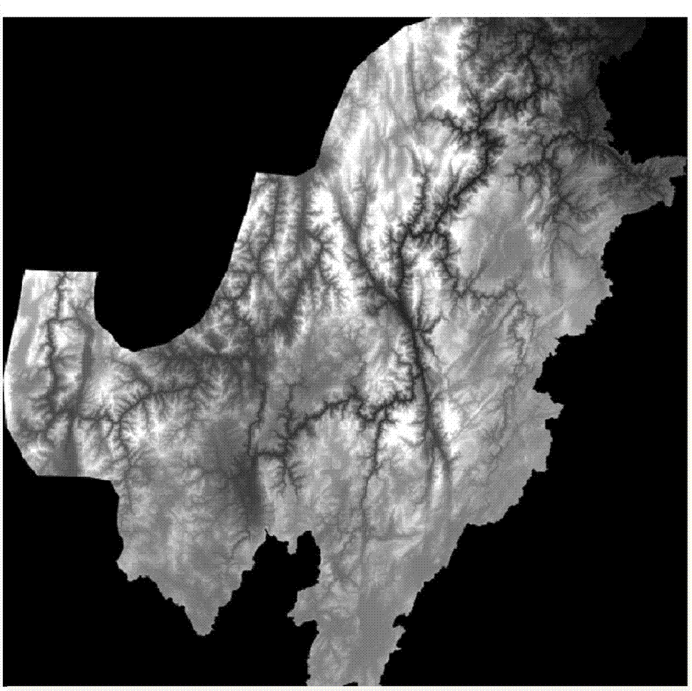 A high-precision channel flood submerged area generation method for massive dem data