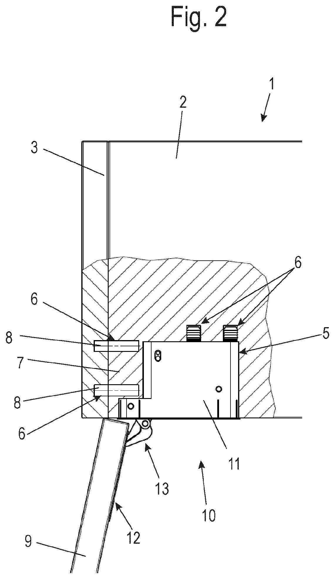 Hinge for a furniture door, and furniture carcass having such a hinge