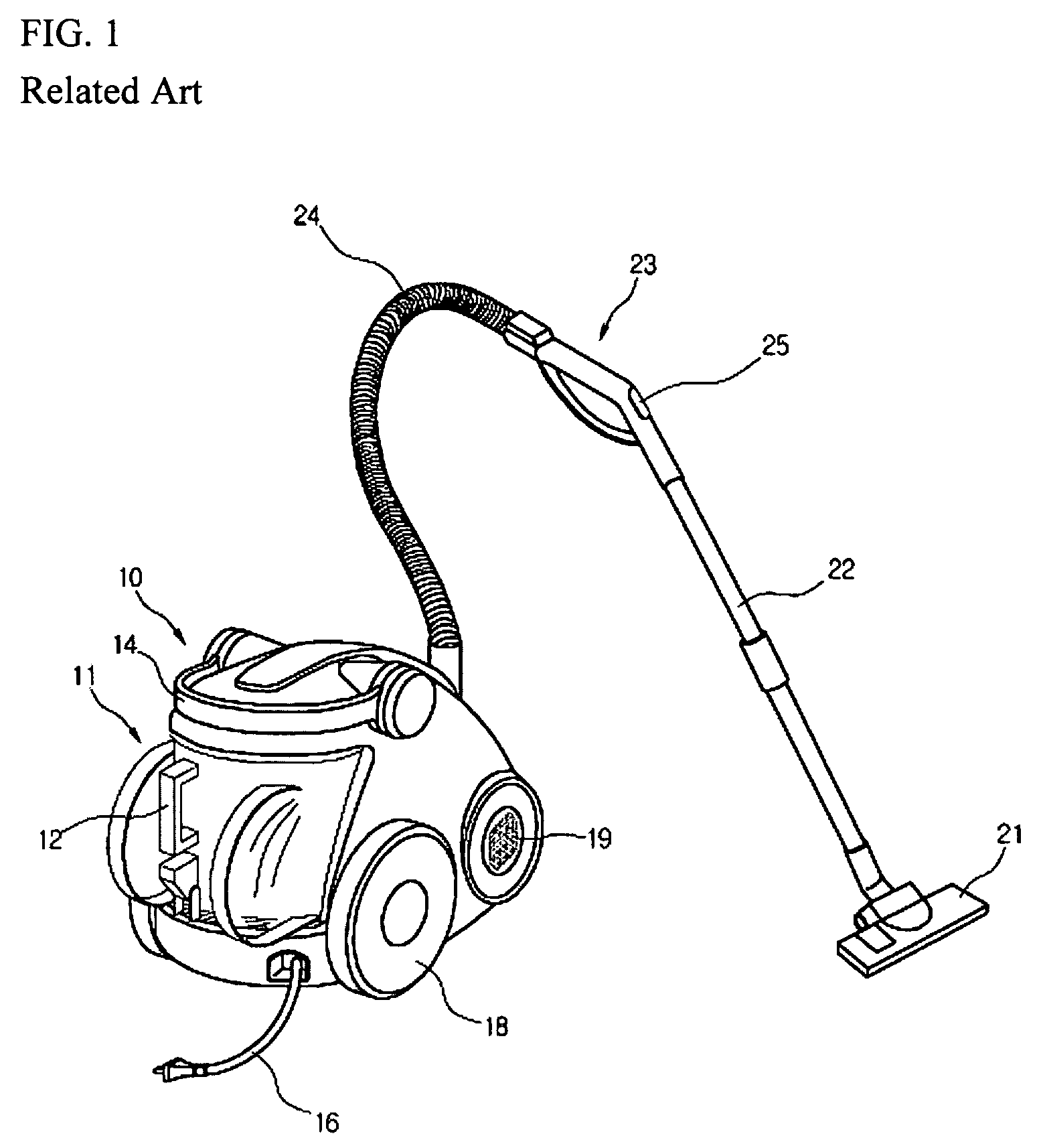 Filter assembly for vacuum cleaner