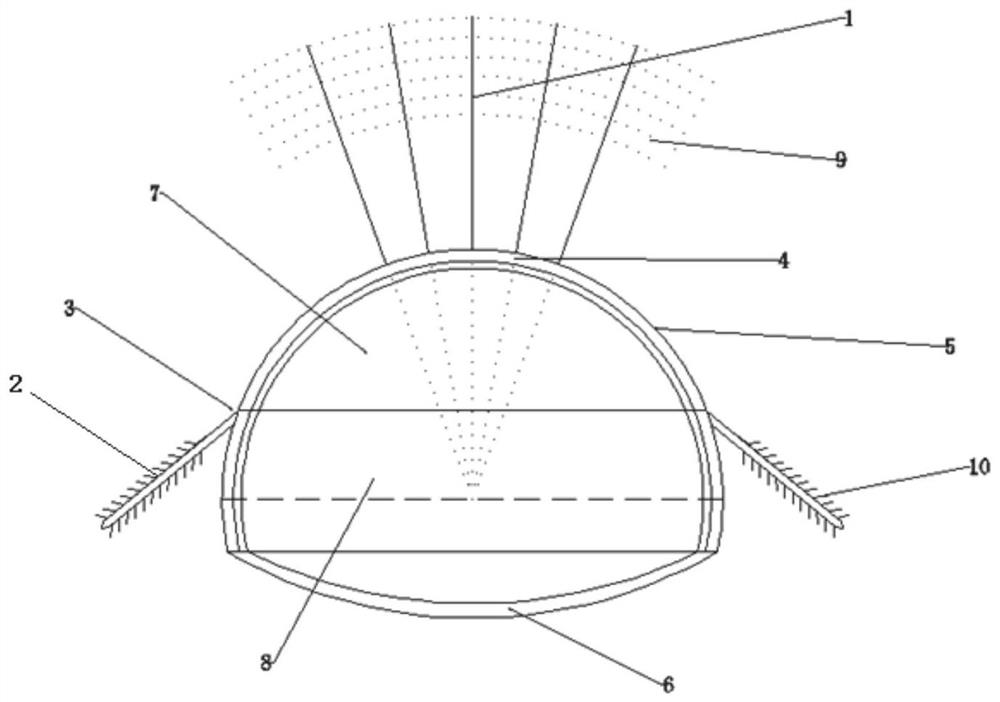 Device and method for resisting steel arch settlement of weak surrounding rock tunnel