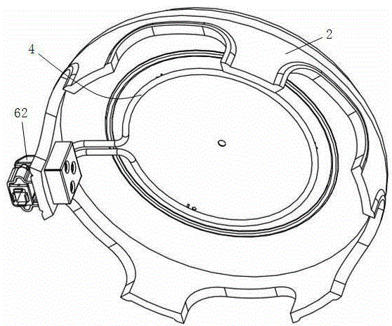 Cover body structure of multifunctional griddle