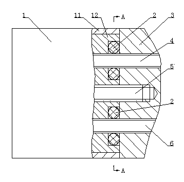 Mandril-cooling device of wood-plastic extrusion die