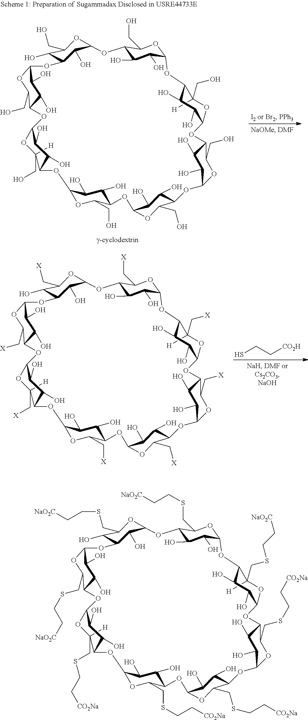 Method for preparing sugammadex sodium