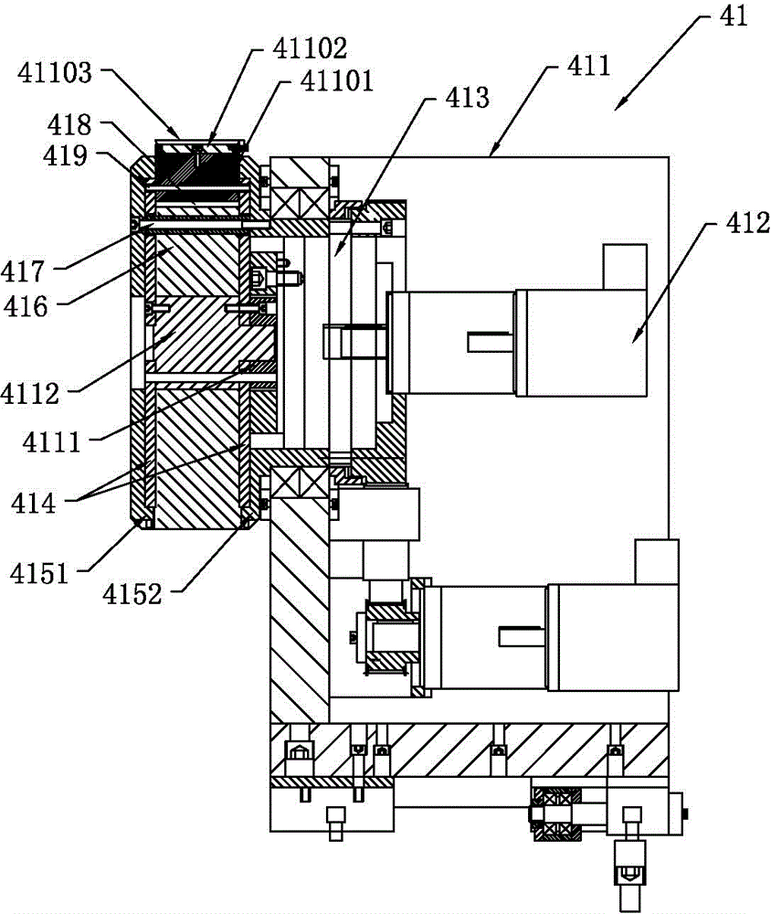 Full-automatic magnetic tile sticking machine