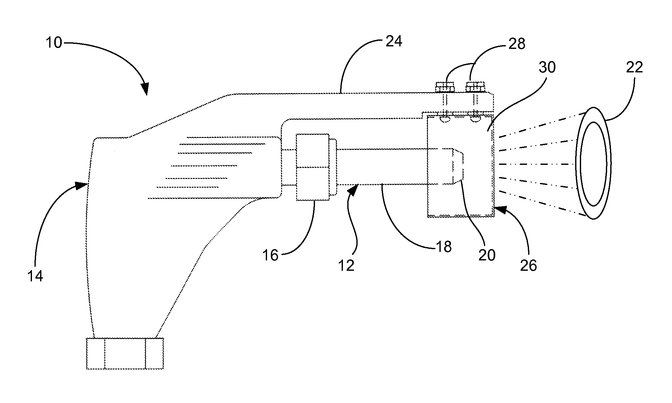 Aerial spraying apparatus