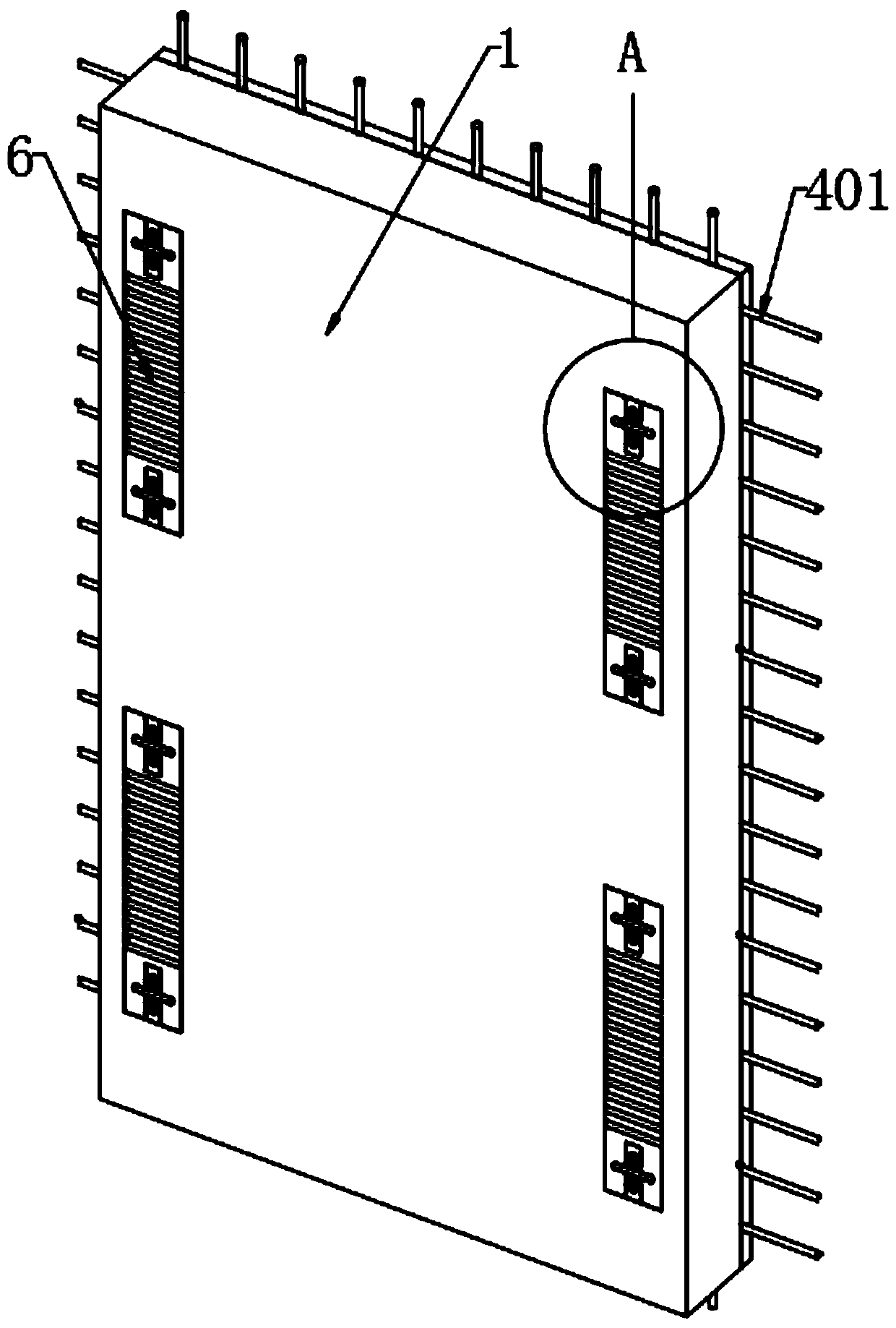 Drilling-free external wall heat-insulation system construction structure