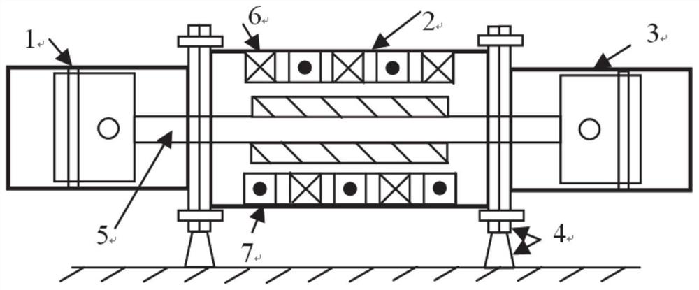 Double-winding free piston linear generator and control method