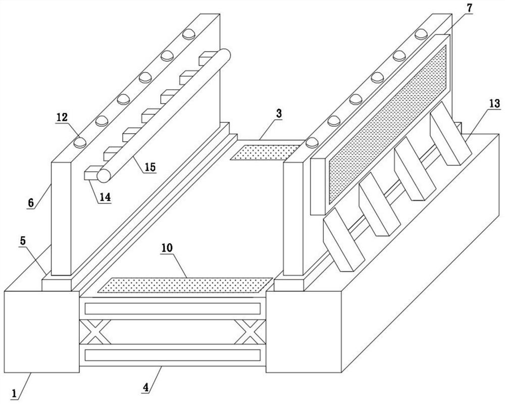 High-altitude glass plank road with protective structure