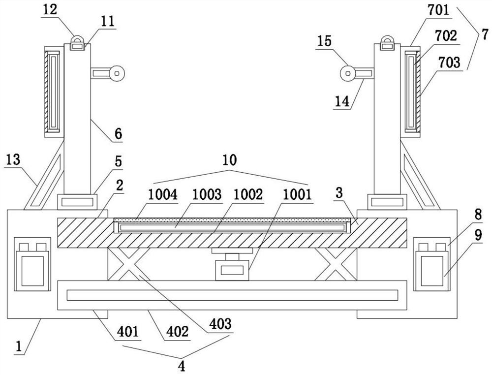 High-altitude glass plank road with protective structure