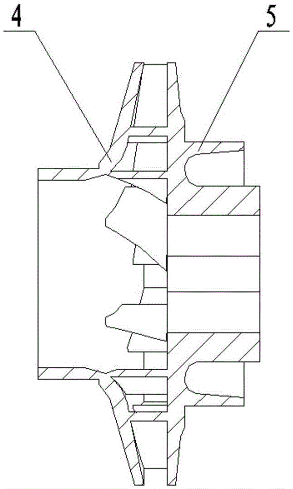 Multi-level blade centrifugal wheel