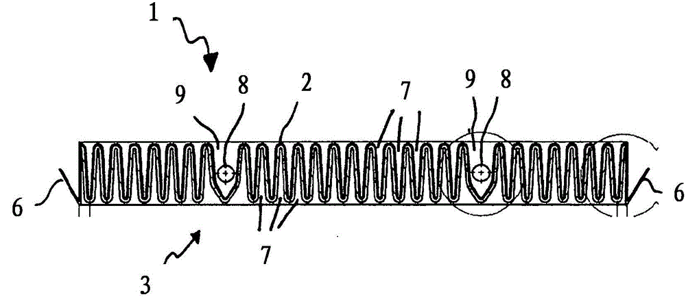 Filter element with guide shaft