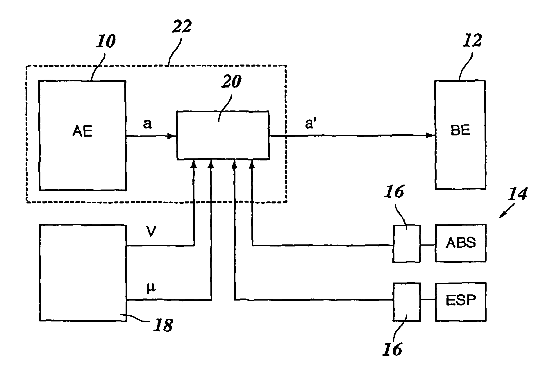 Brake control system for motor vehicles