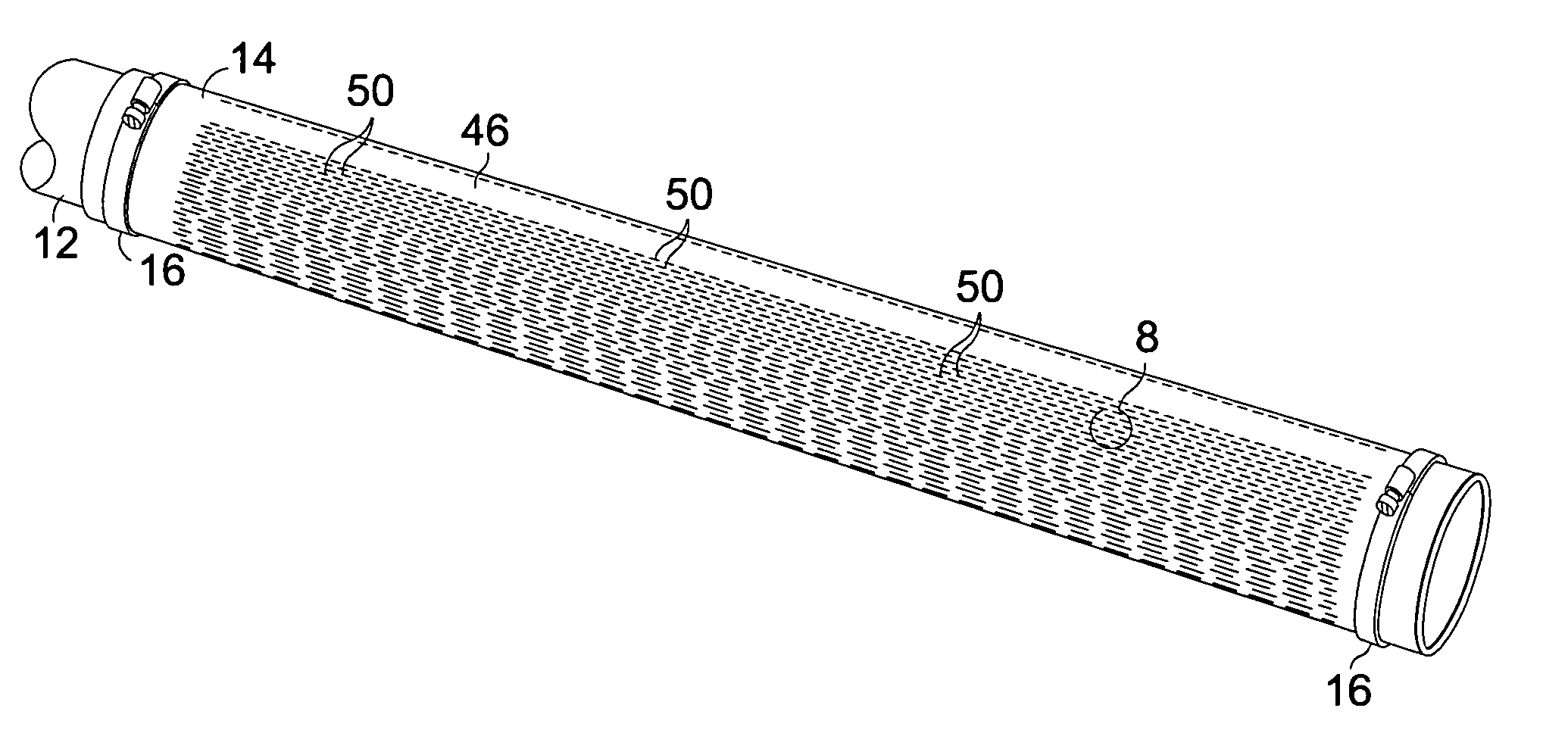 Membrane diffuser with uniform gas distribution