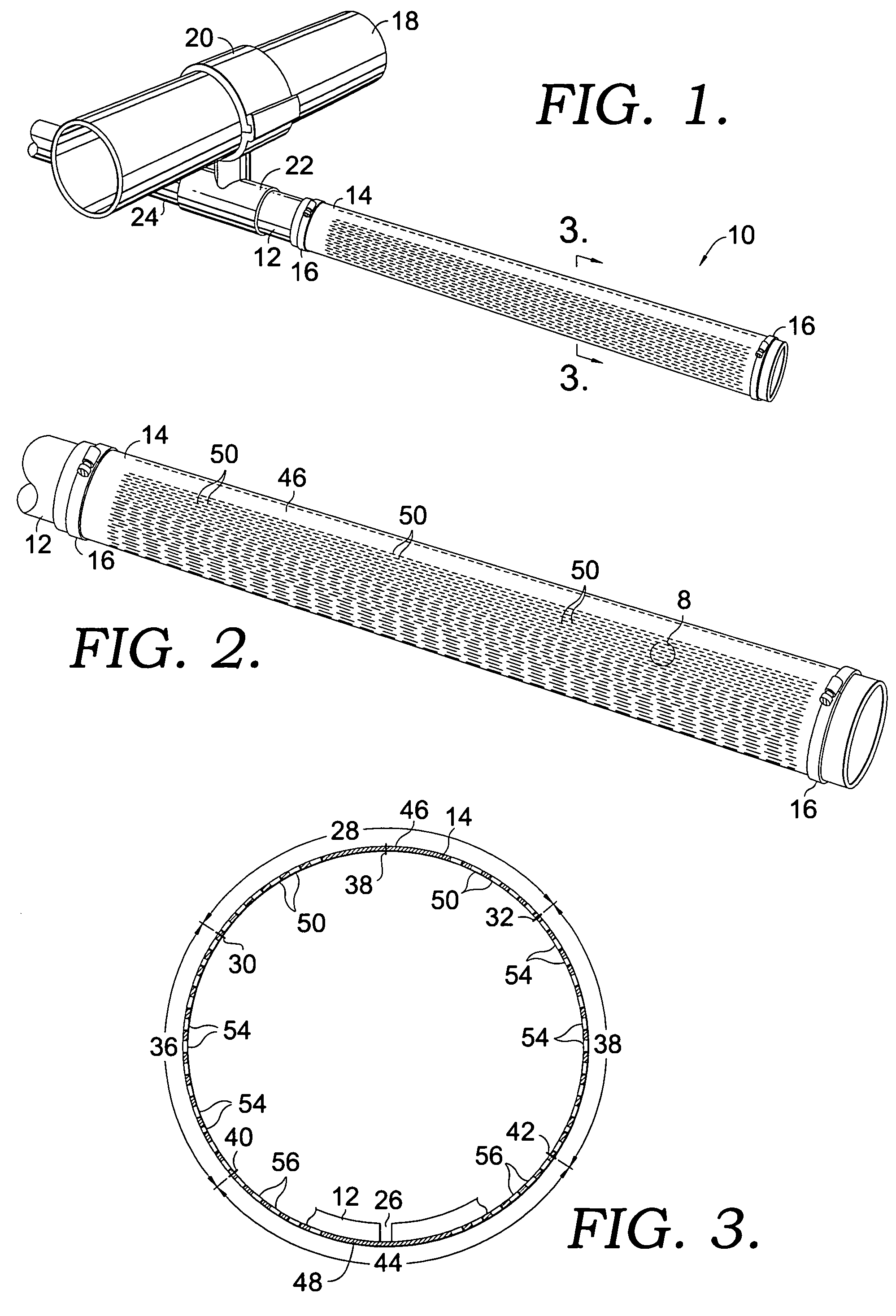 Membrane diffuser with uniform gas distribution