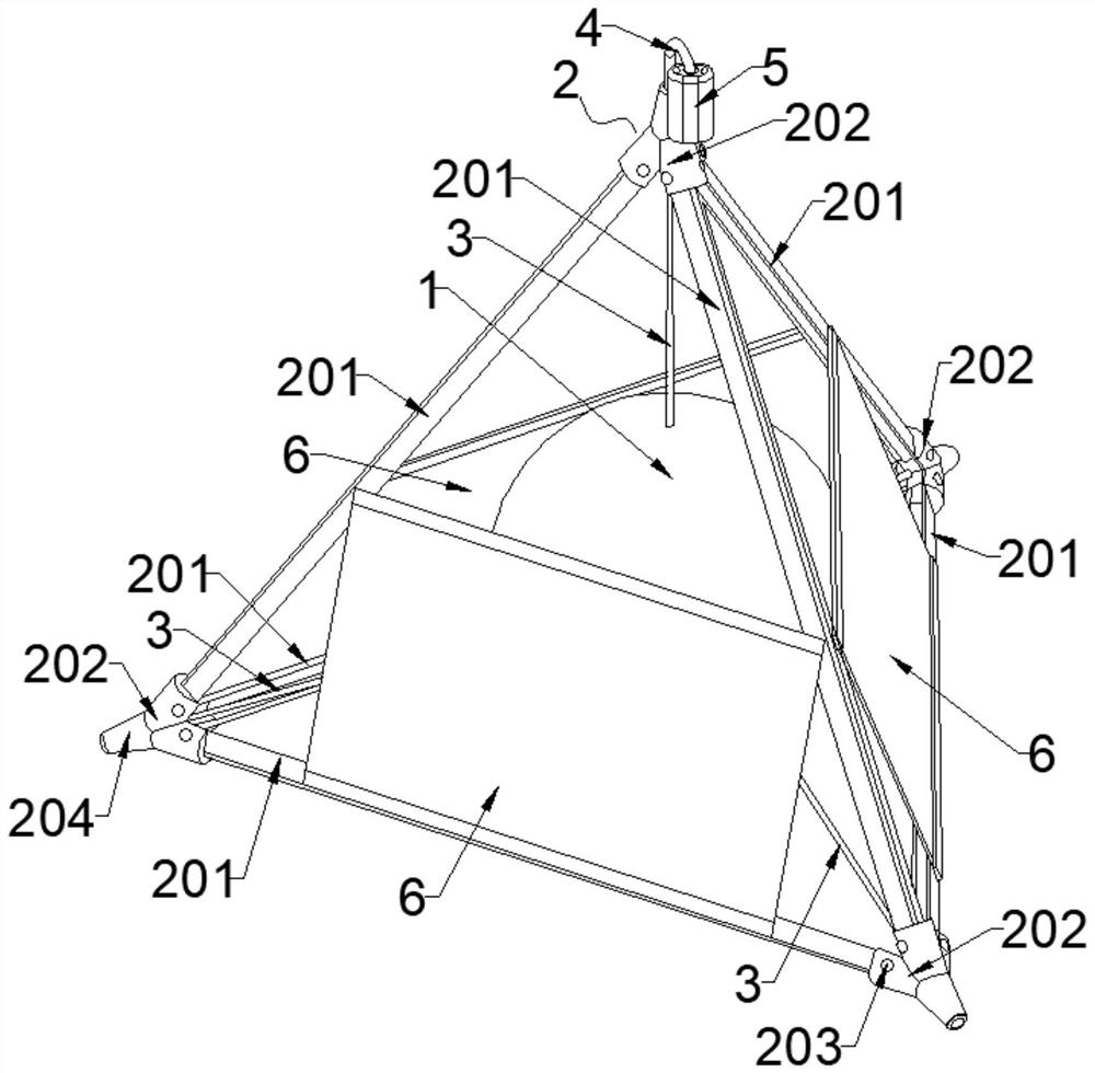 Unmanned aerial vehicle throwing type displacement monitoring device based on navigation system