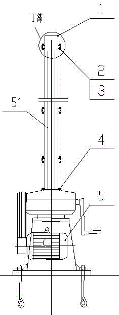 Screw protecting device for screw headstock gear