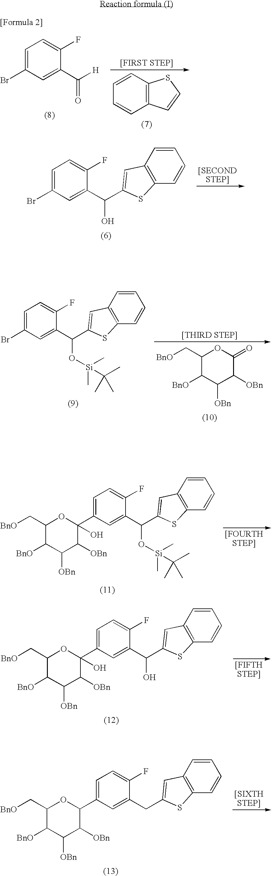 Method for producing C-glycoside derivative and intermediate for synthesis thereof