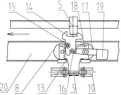 Slightly-dragged accumulating conveying mechanism