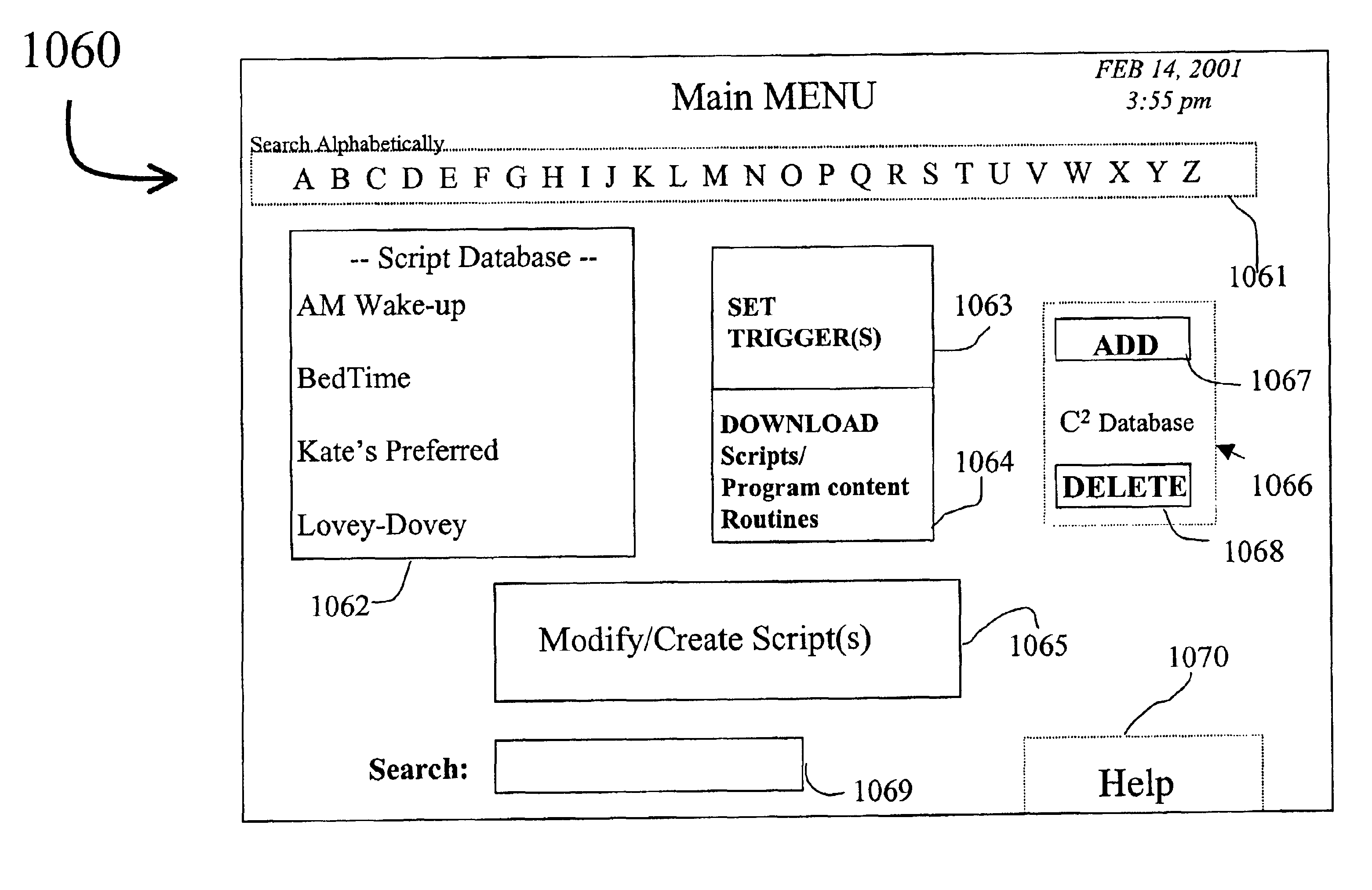 Device control via digitally stored program content