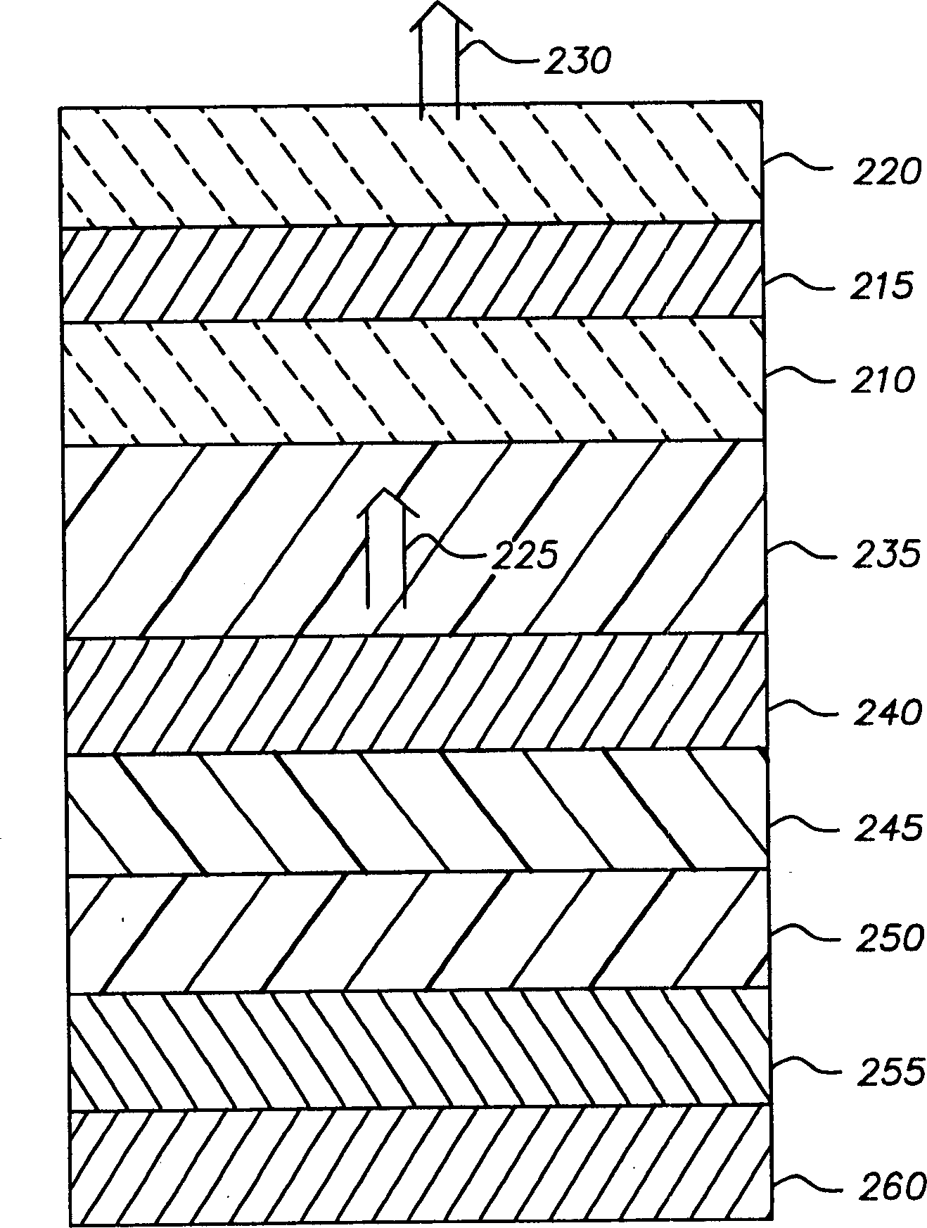 Incoherent light-emitting device for driving vertical laser cavity